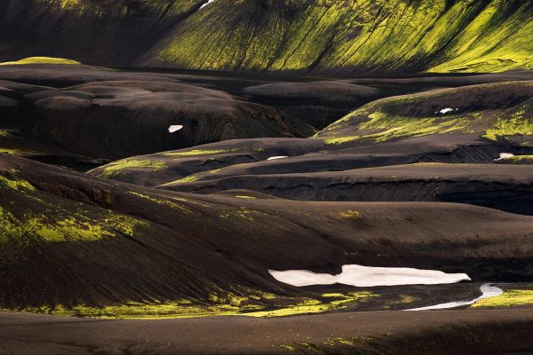 amazing scenic view of a part of Landmannalaugar Iceland