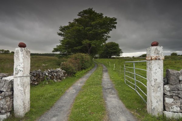 A dramatic countryside view in county Galway Ireland