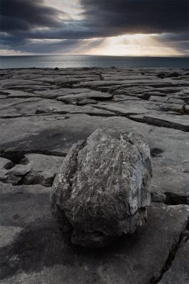 Scenic view of the Barren Ireland after a storm