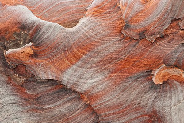 Abstract of arenaria rock in Petra Jordan